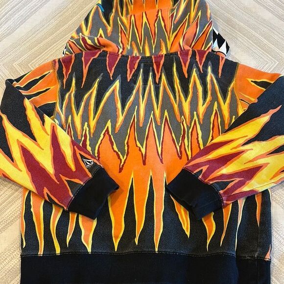 VOLCOM Boys Fiery Zip-Up Hoodie Sweatshirt Size XL - Picture 6 of 6